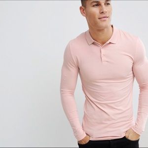 Asos Muscle Fit Long Sleeve Polo.